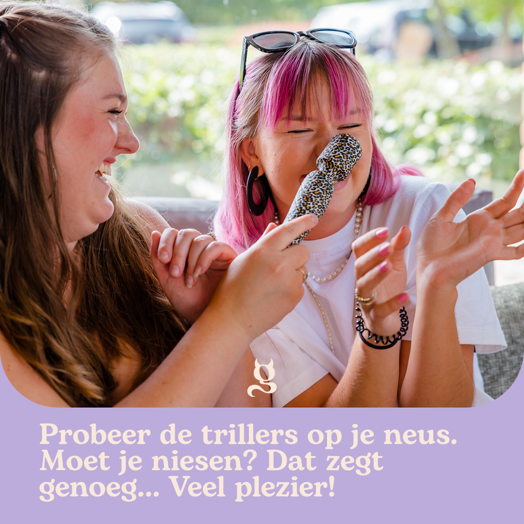 Leuk om te delen – 6 Probeer de trillers op je neus