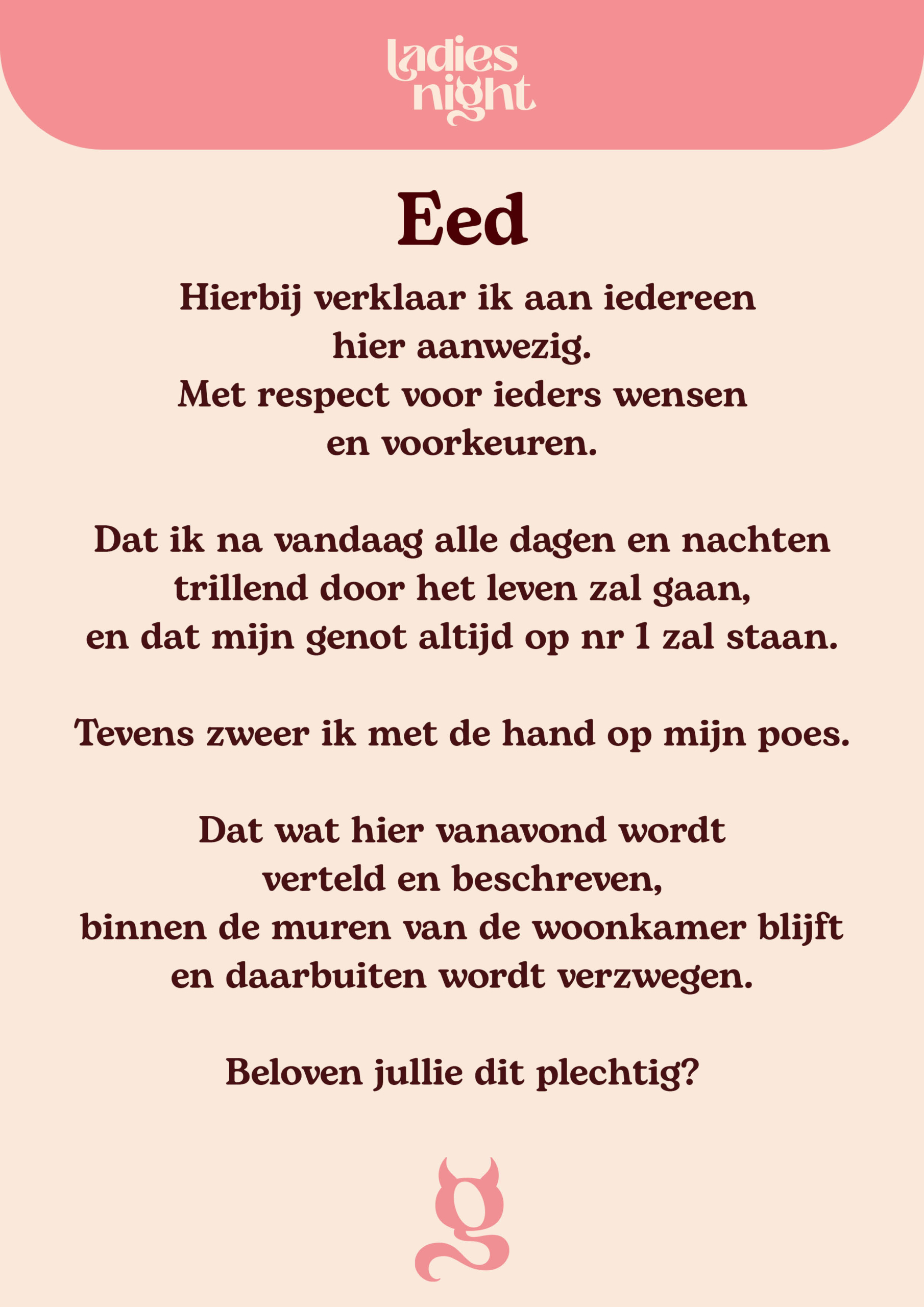 LadiesNight Eed LadiesNight Eed NL